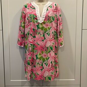 Classic Lilly Pulitzer Floral Tunic Dress